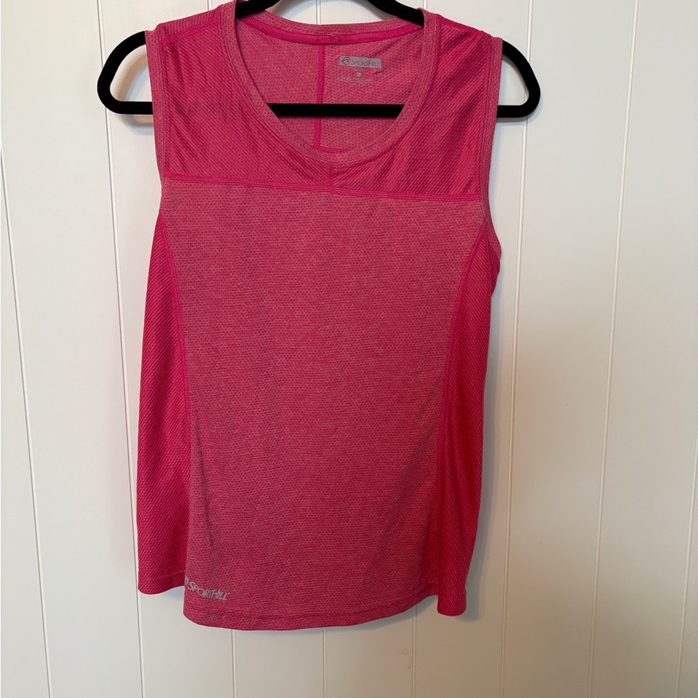 SportHill Women's Pink Sleeveless Performance Tank Top